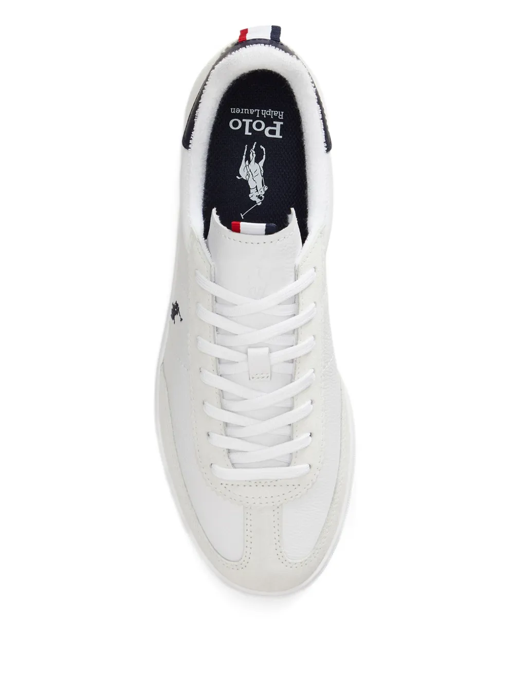 Polo Ralph Lauren Bedford leren suède sneakers Wit