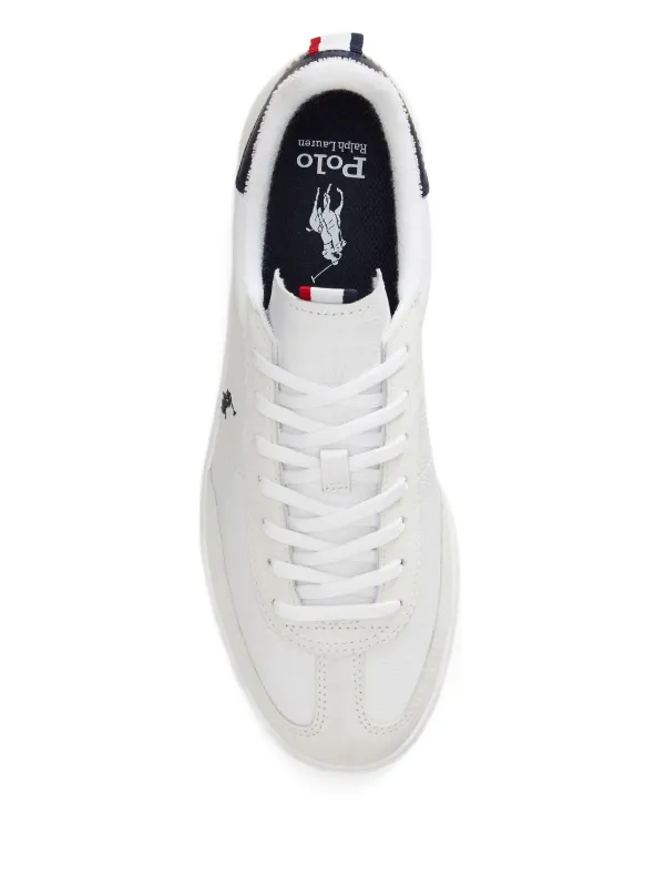 Polo Ralph Lauren Bedford Leather Suede Sneakers | White  display picture 1
