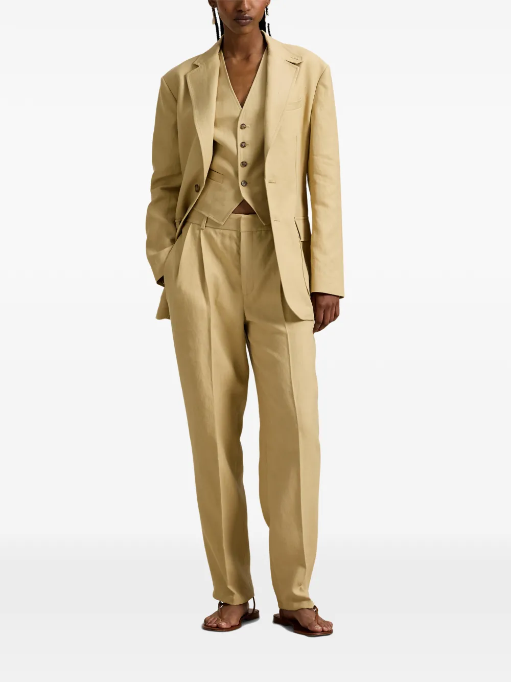  Polo Ralph Lauren Two-button Hemp Blazer - Neutrals 