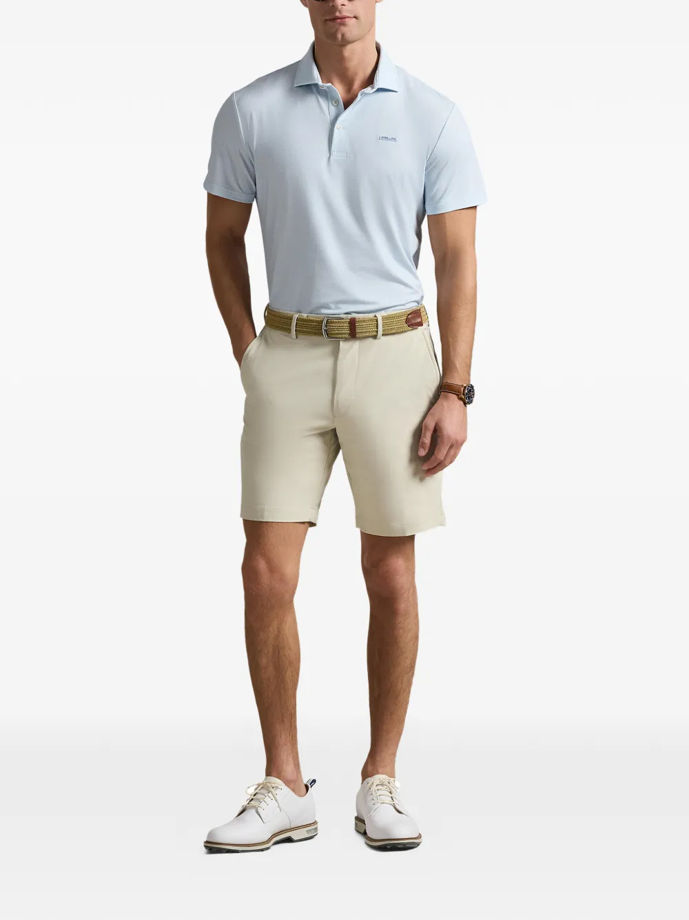 RLX Ralph Lauren Poloshirt met drie knopen - Blauw