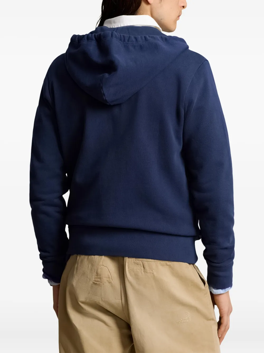 Polo Ralph Lauren Polo Pony Zip-up Hoodie In Blue