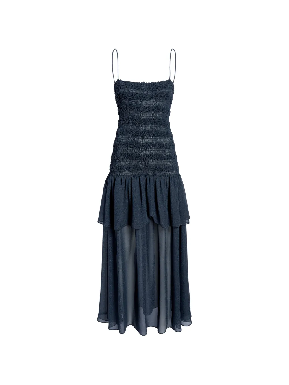 Proenza Schouler Michal midi-jurk met ruches Blauw