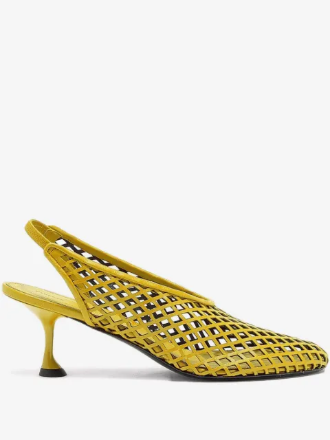 Proenza Schouler Tee perforated slingback pumps
