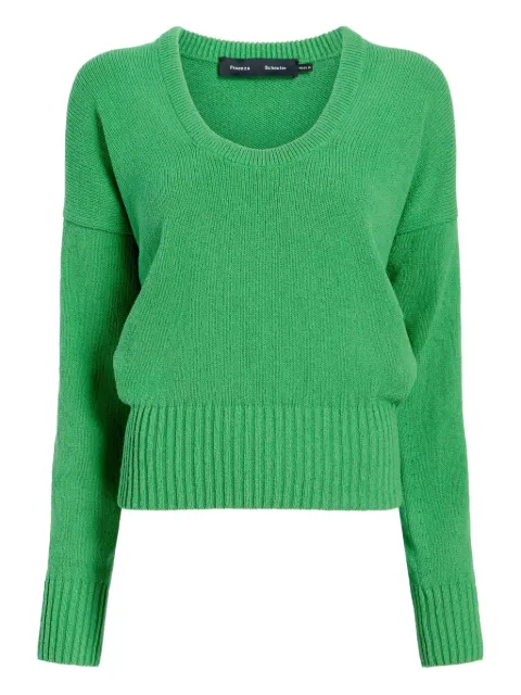 Proenza Schouler Niccola trui met diepe ronde hals