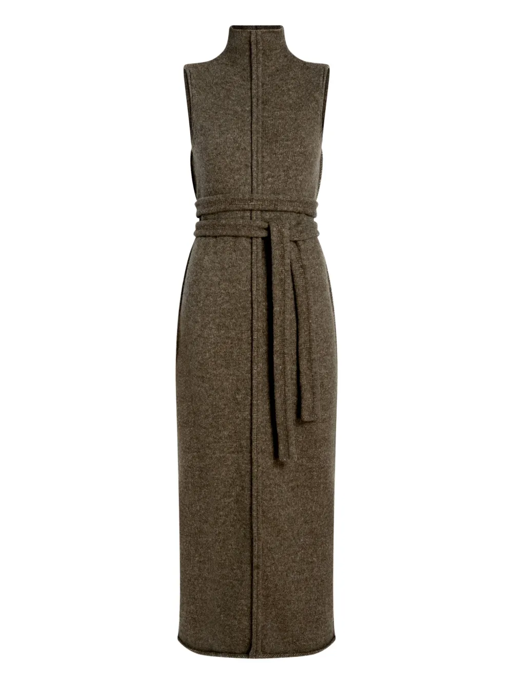 Proenza Schouler White Label Zola knit belted dress - Marrone