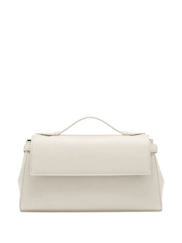 Proenza Schouler Tate Leather Clutch Bag in Neutrals
