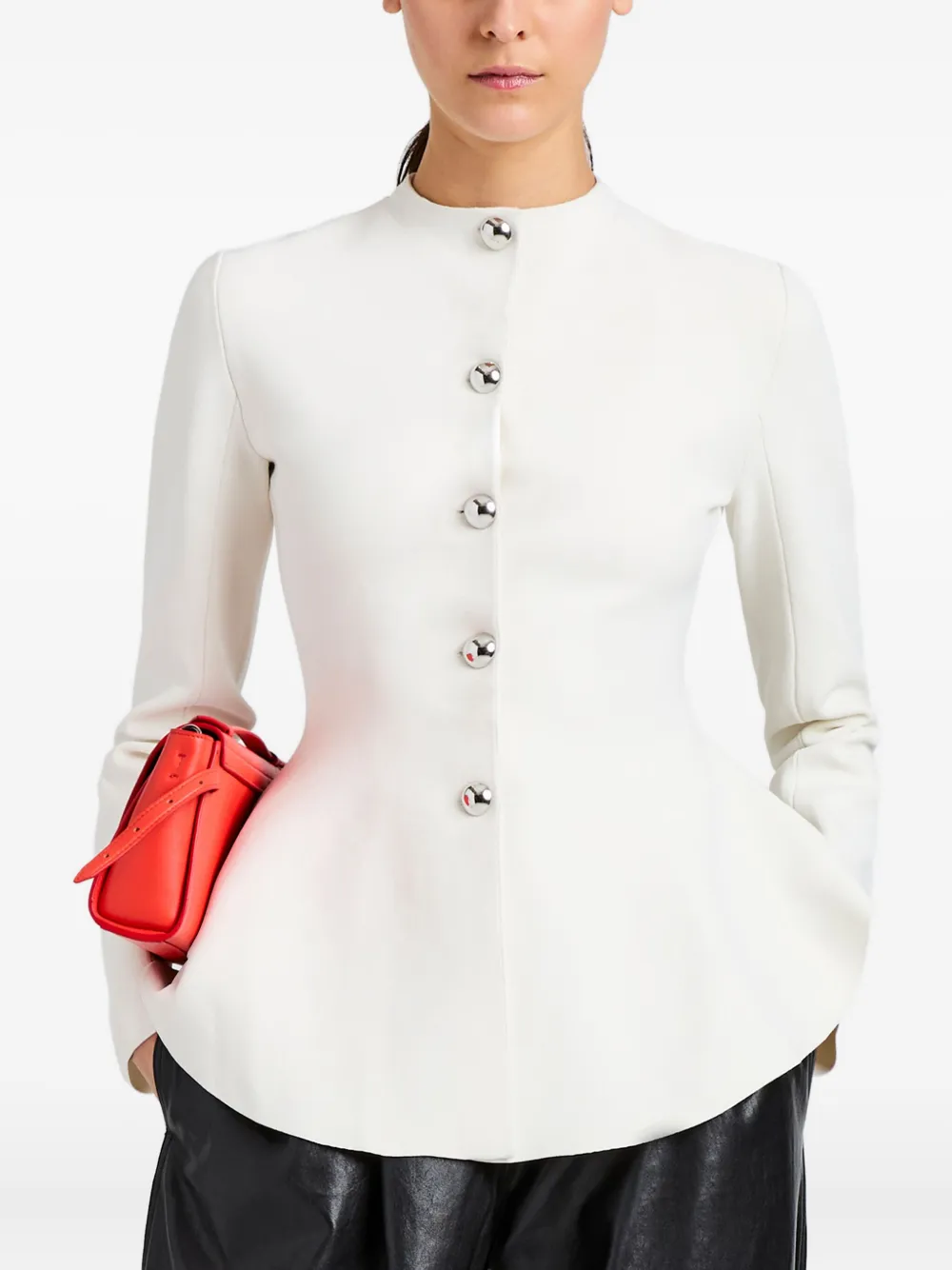 Proenza Schouler Dasha jack met knopen Wit