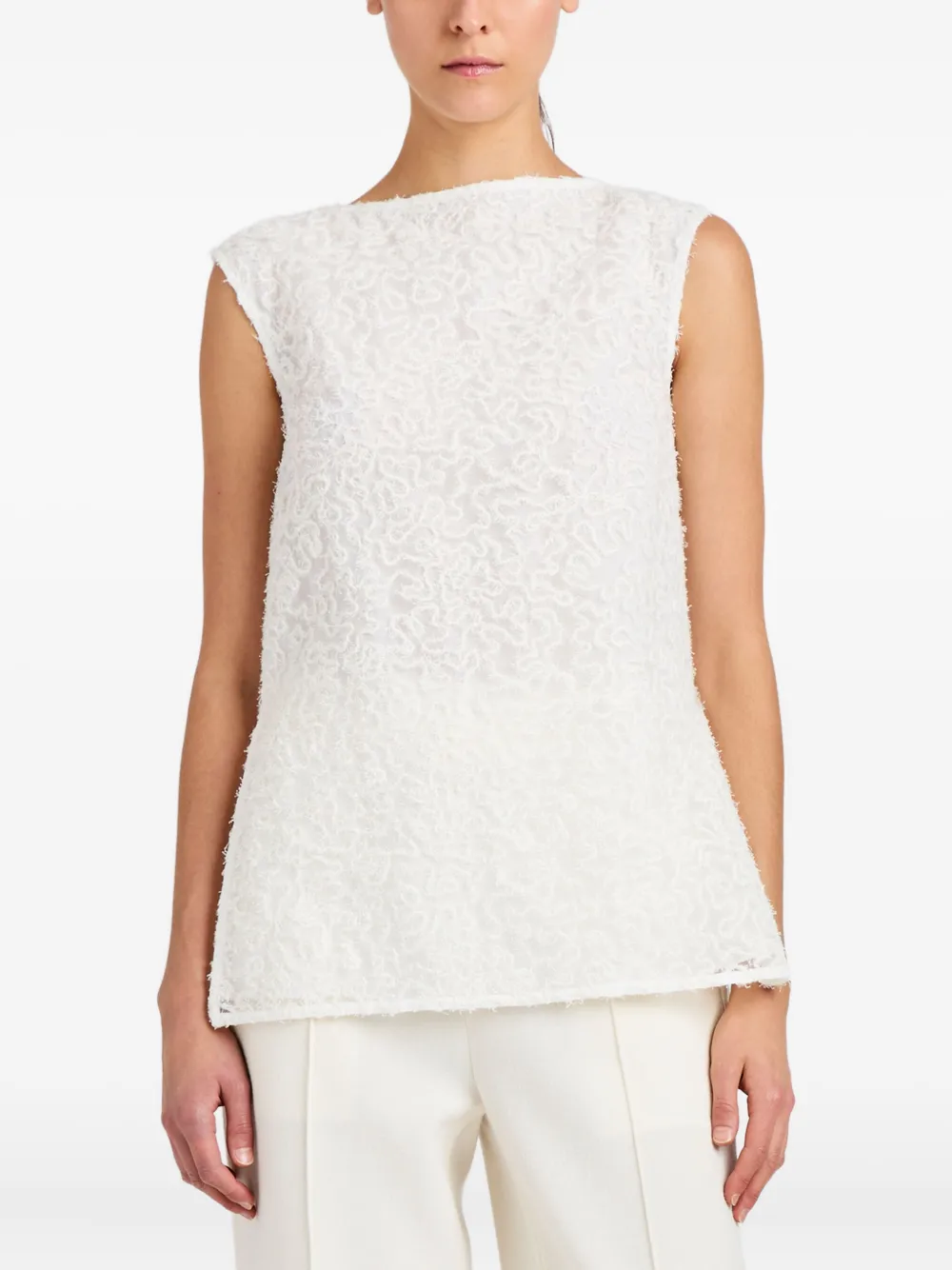 Proenza Schouler Virginie top met geborduurd detail Wit