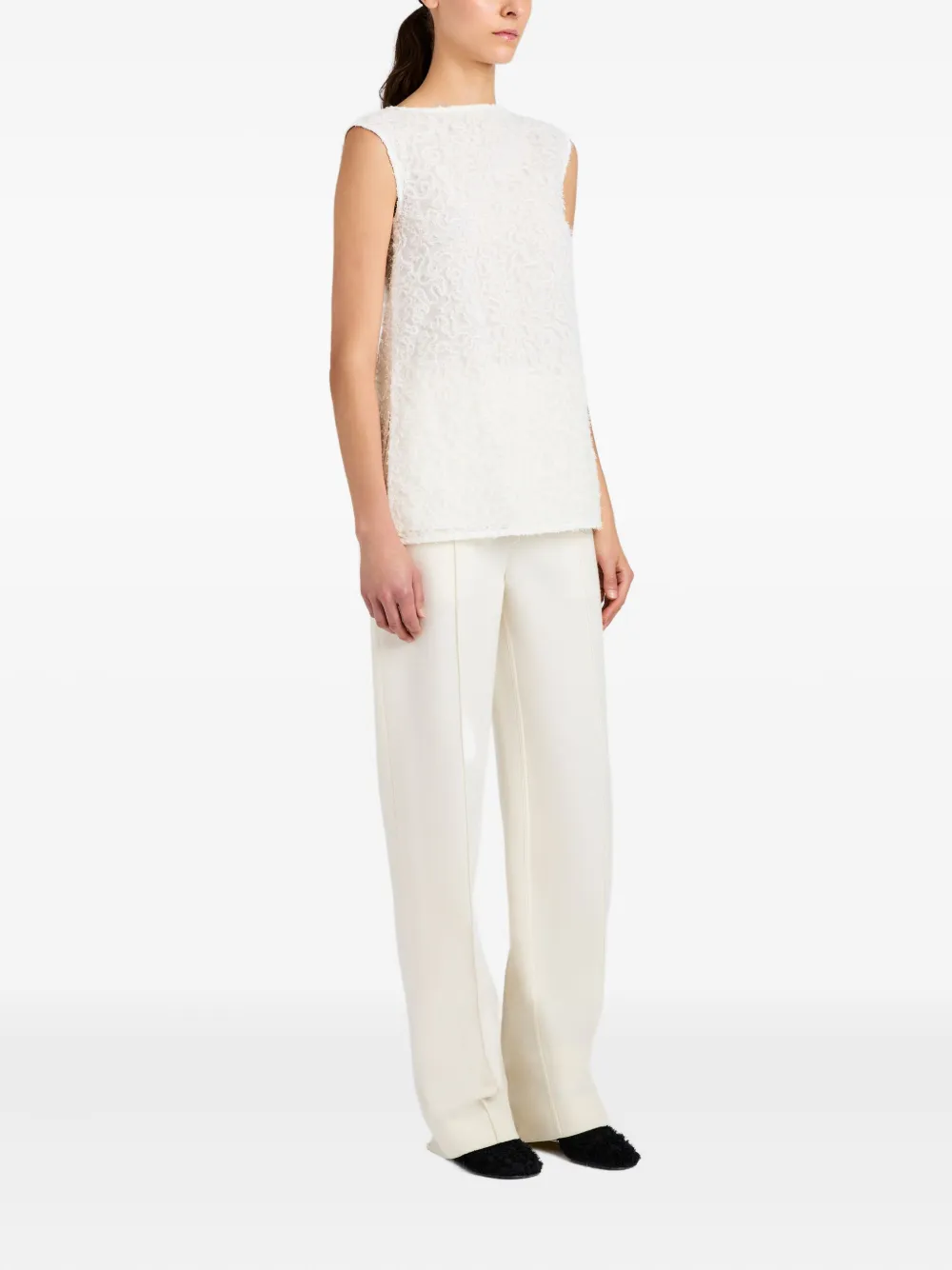 Proenza Schouler Virginie top met geborduurd detail Wit