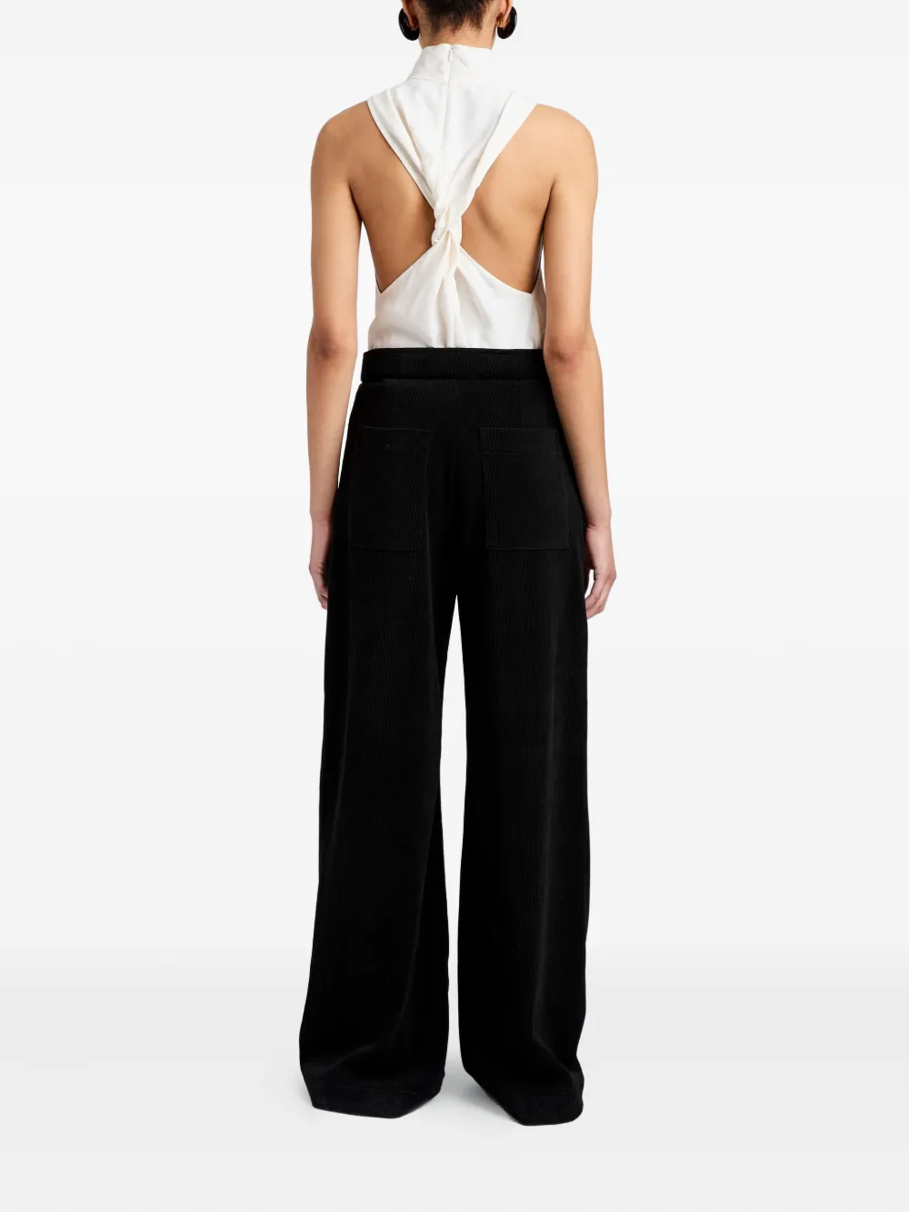 Proenza Schouler White Label Taryn gedraaide top met jacquard Wit
