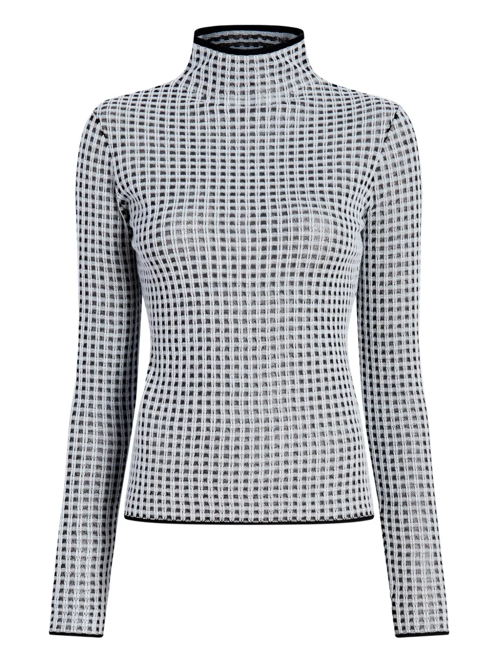 Proenza Schouler White Label Zella check high-neck top - ホワイト