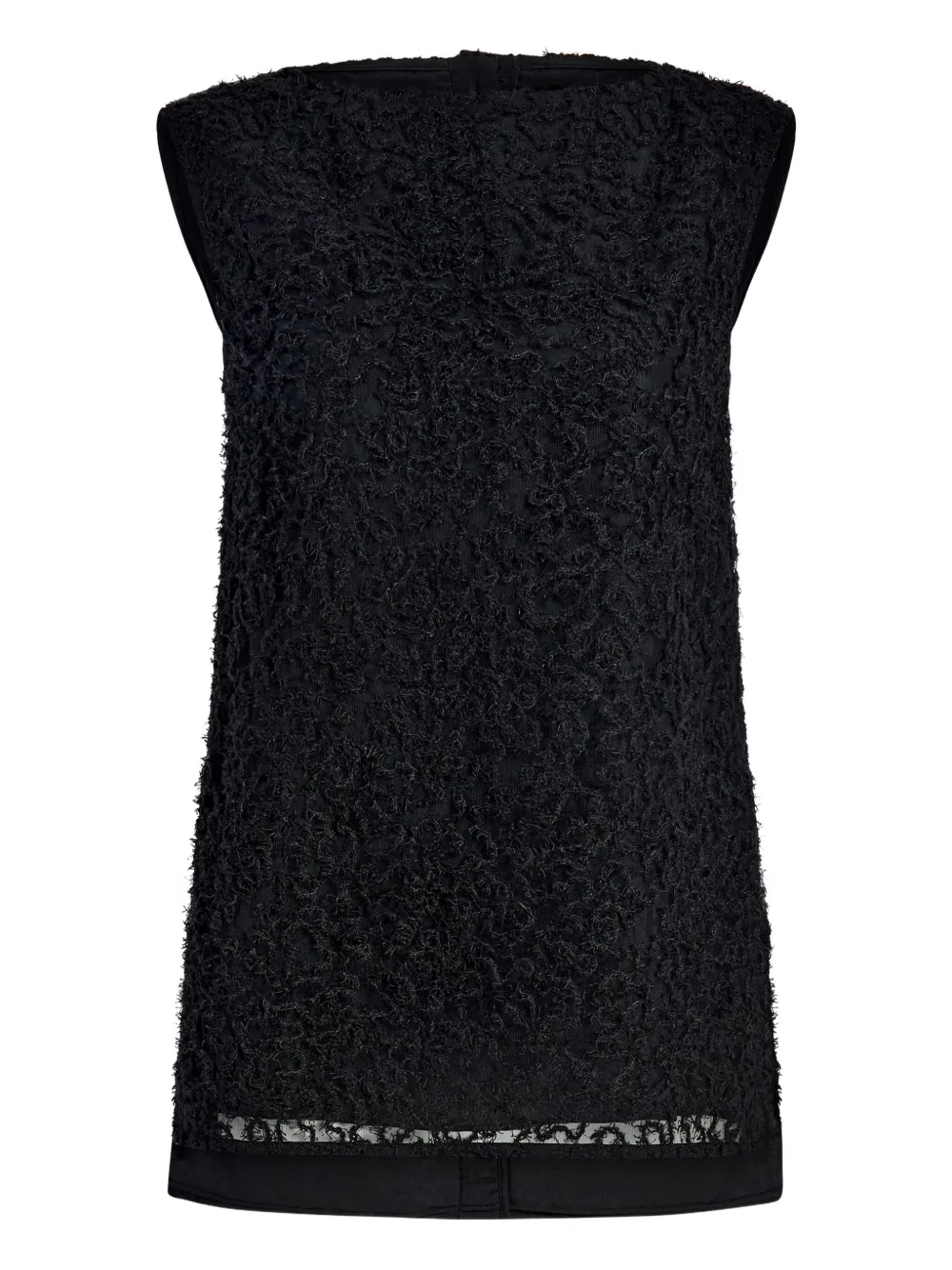 Proenza Schouler Virginie fringe embroidery top - ブラック