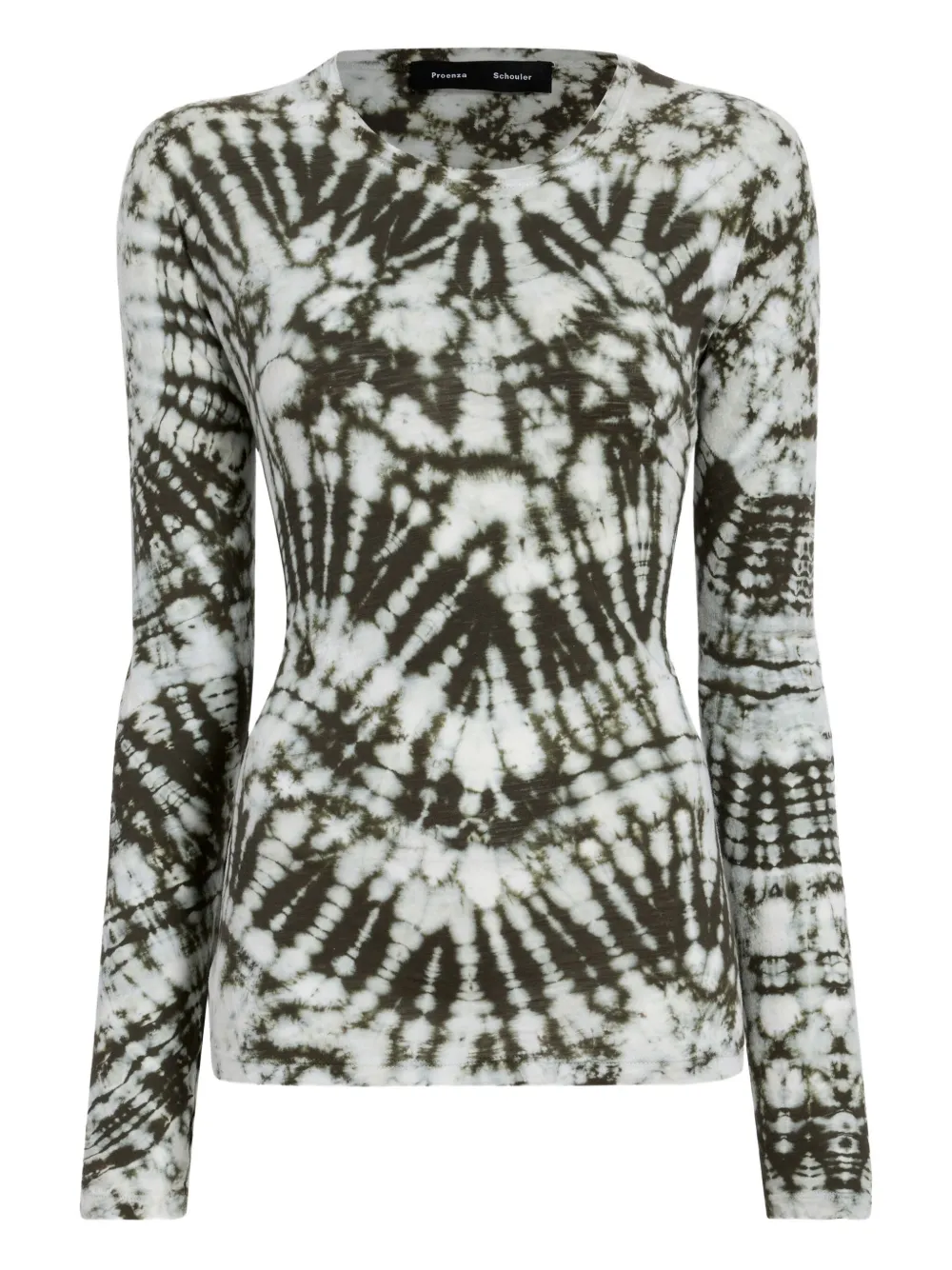 Proenza Schouler T-shirt Mia con fantasia tie dye - Bianco