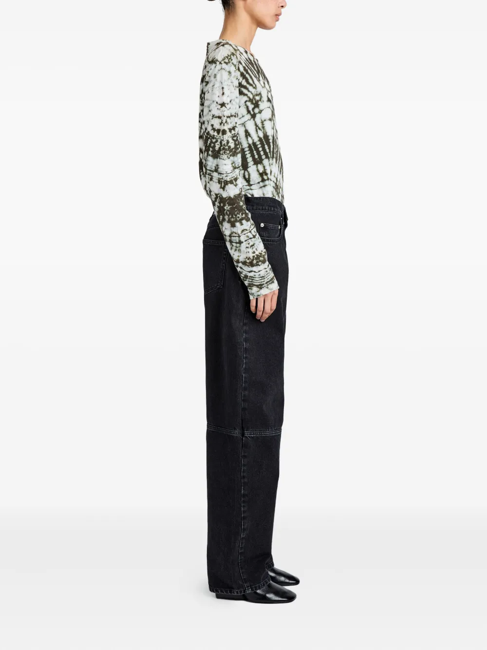 Proenza Schouler Mia T-shirt met tie-dye Wit
