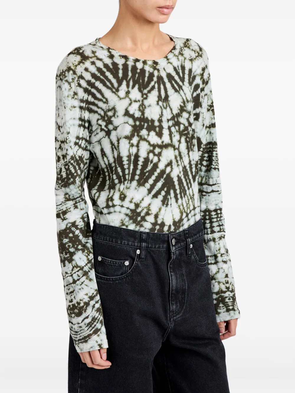 Proenza Schouler Mia T-shirt met tie-dye Wit