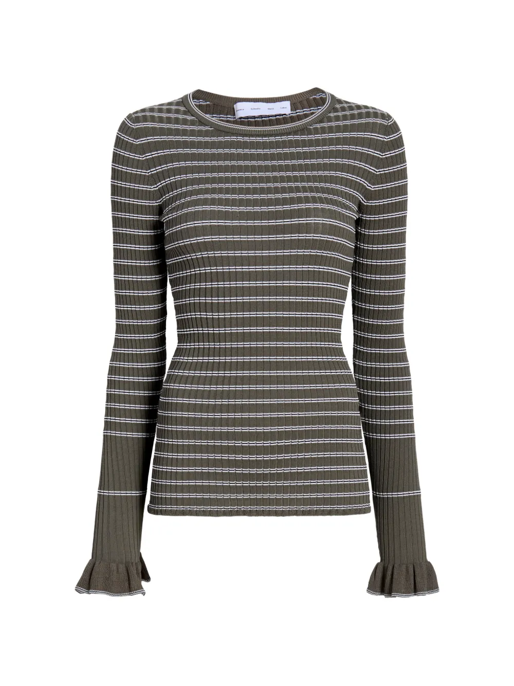 Proenza Schouler White Label Yasmine striped sweater - Verde