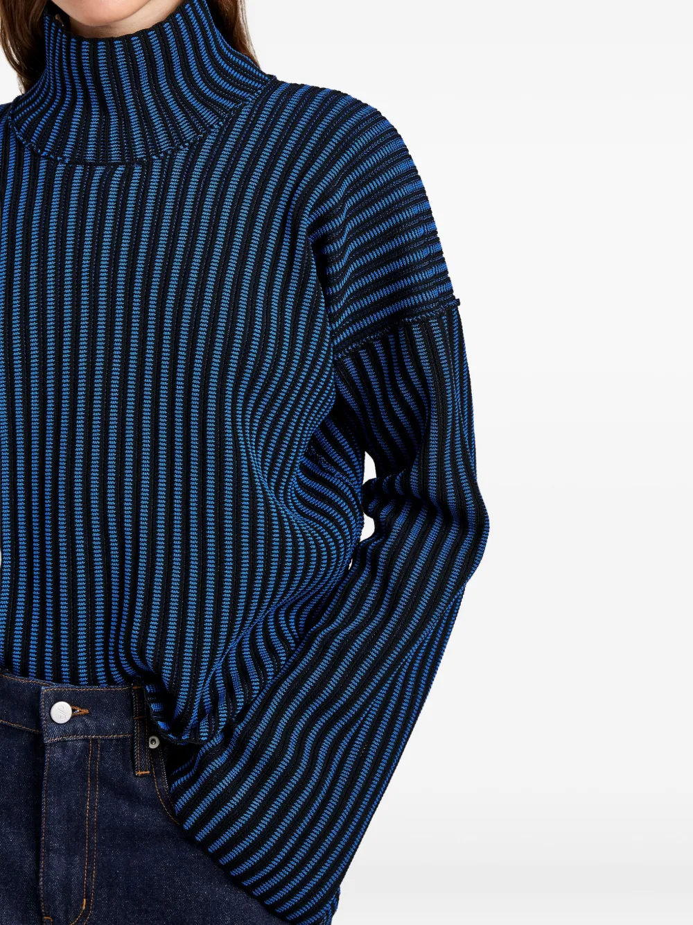 Proenza Schouler White Label Elysia gestreepte trui Blauw