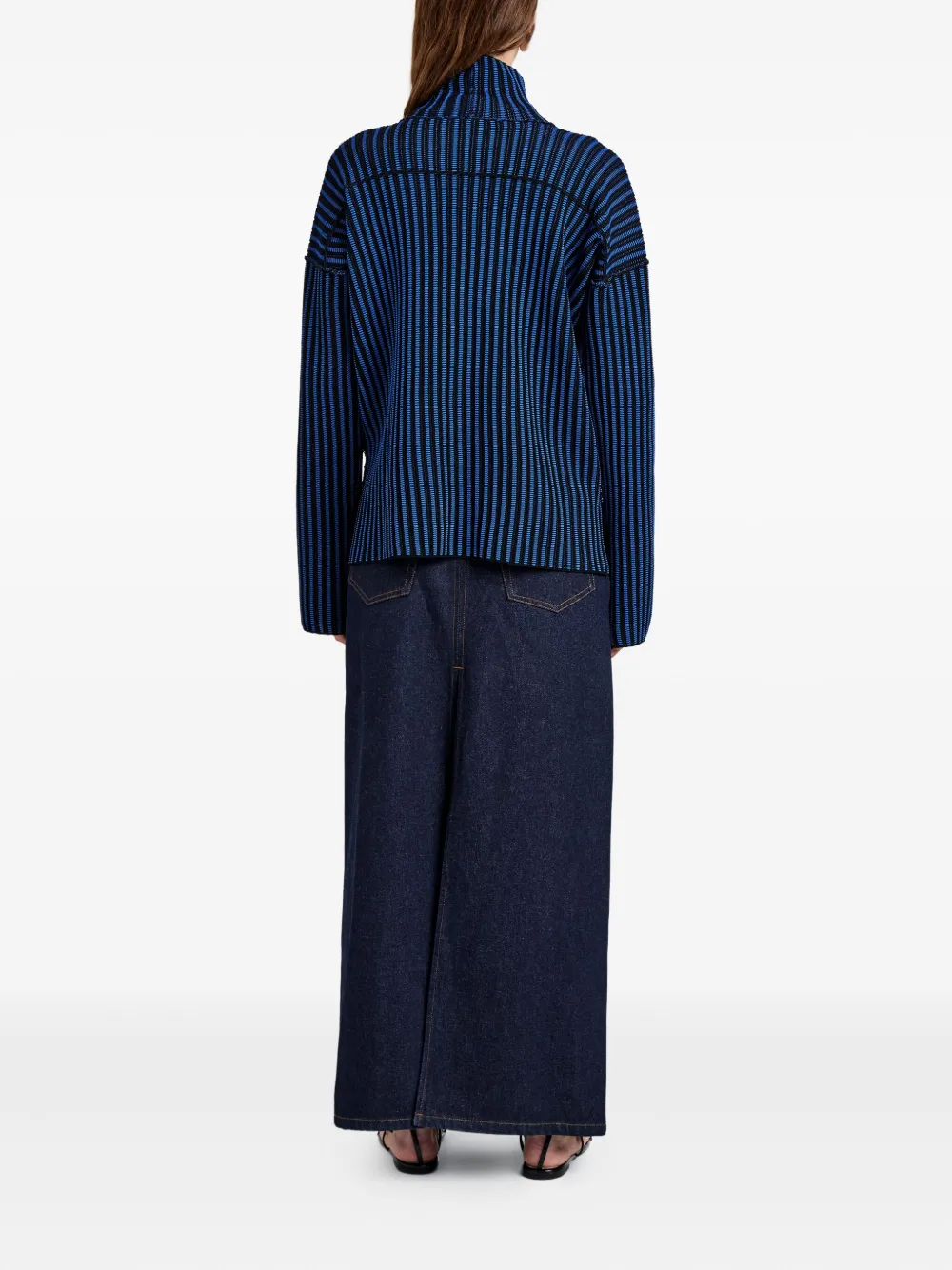 Proenza Schouler White Label Elysia gestreepte trui Blauw