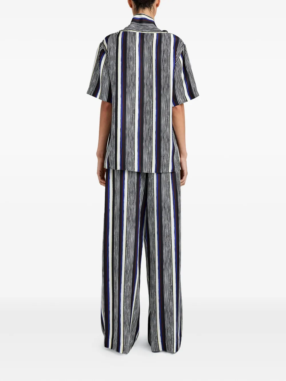 Proenza Schouler Amira broek met print Zwart