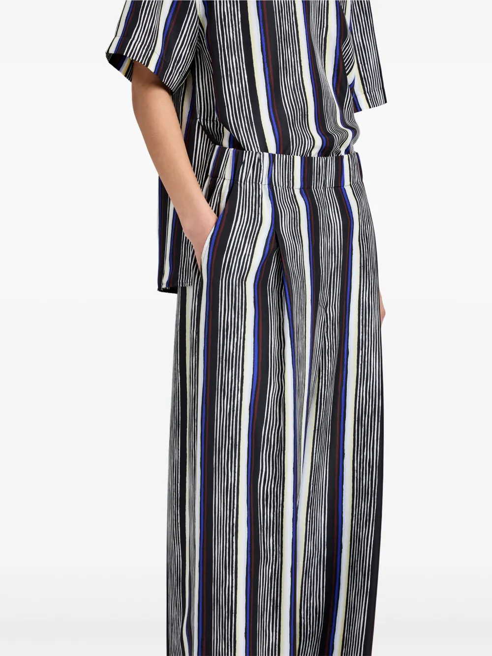 Proenza Schouler Amira broek met print Zwart