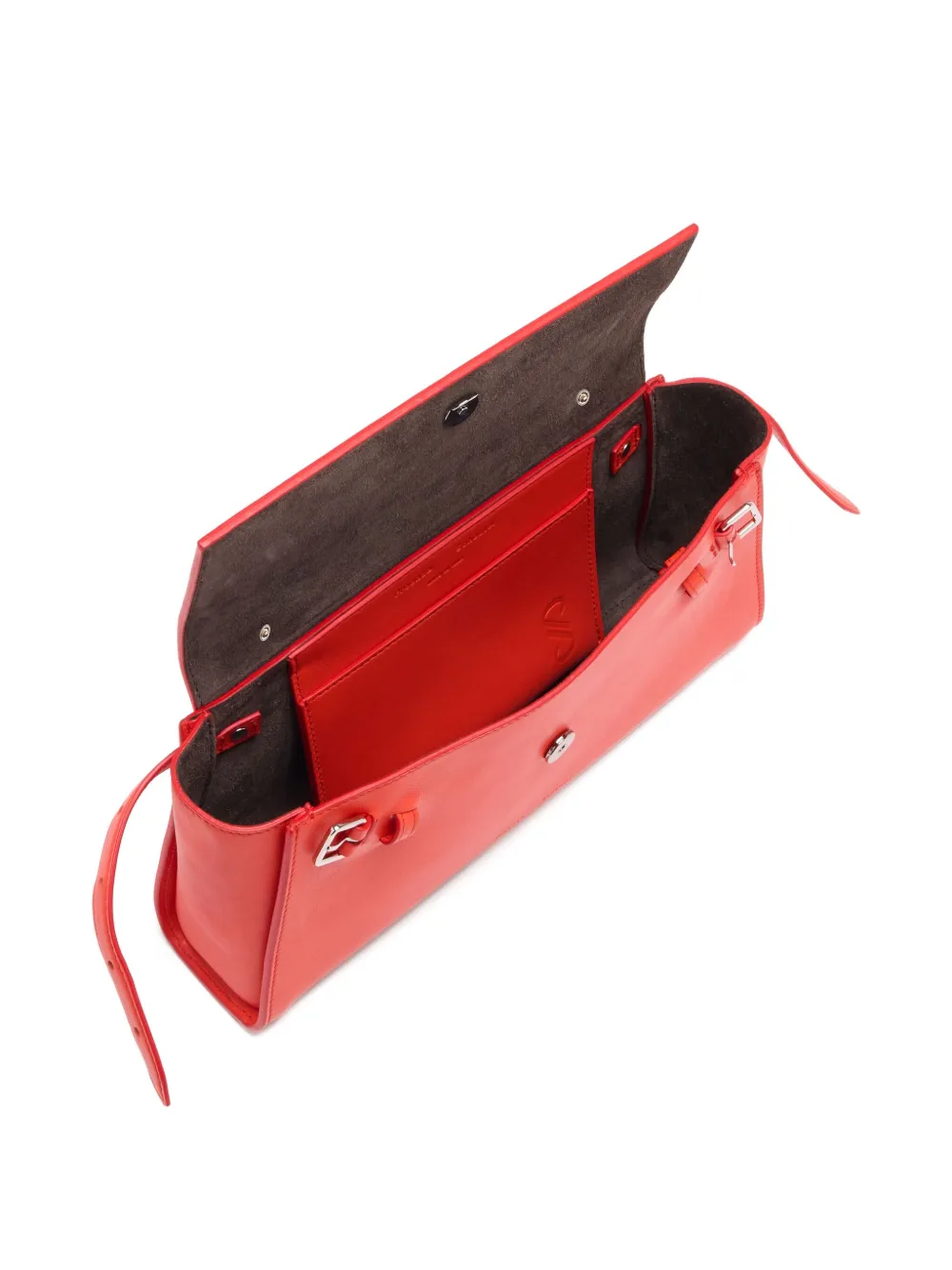 Proenza Schouler Tate Leather Clutch Bag In Red