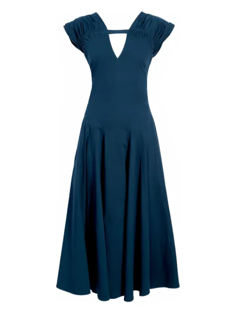 Proenza Schouler Manoela cut-out gathered midi dress