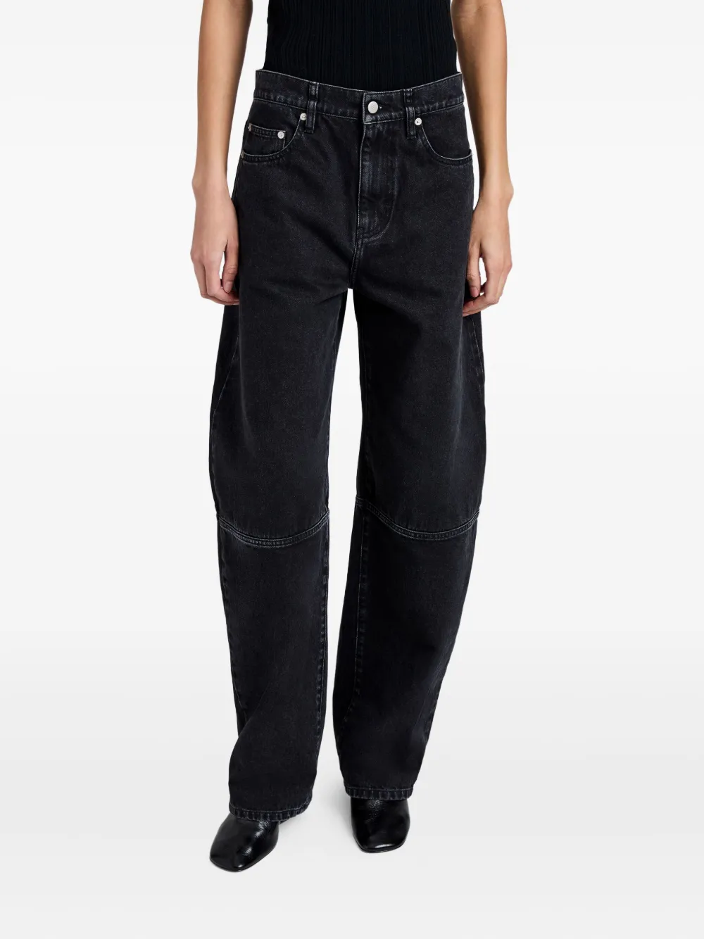 Proenza Schouler Fontana Belt-loop Jeans In Multi