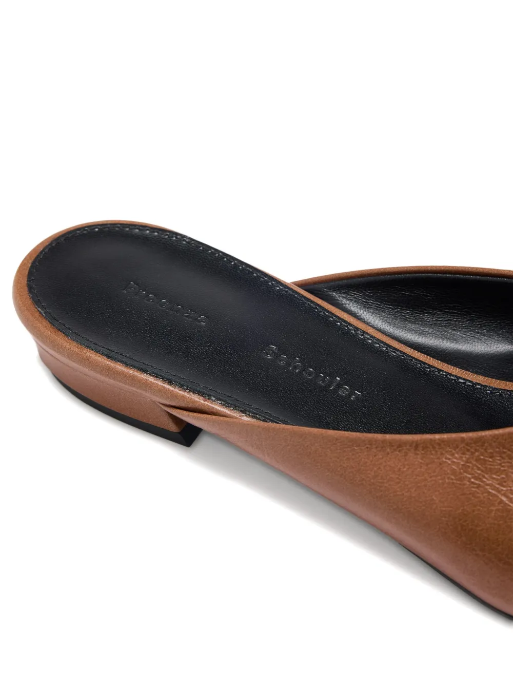 Proenza Schouler Trap leren muiltjes Bruin