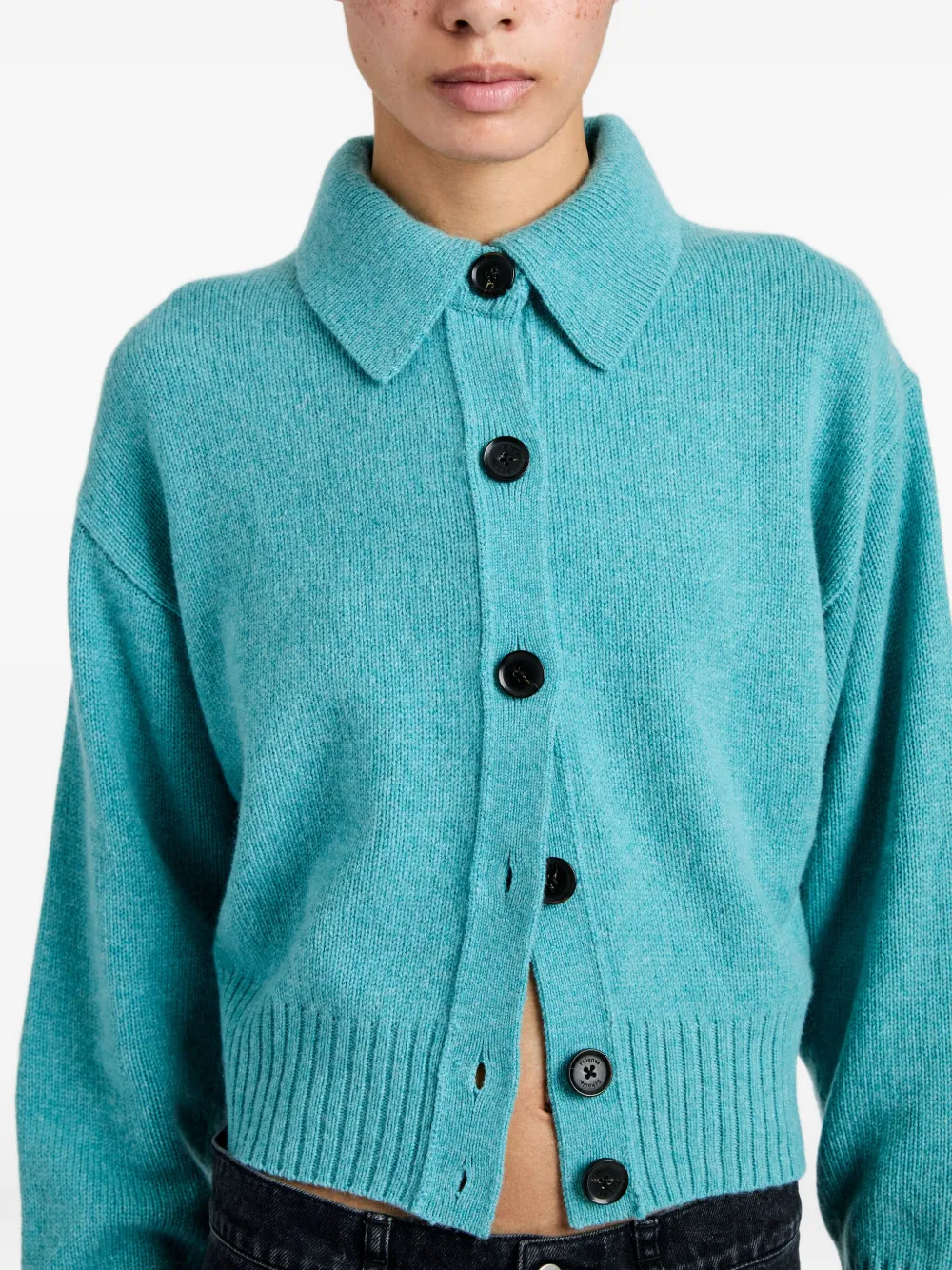 Proenza Schouler Rocio Cashmere-blend Cardigan In Blue