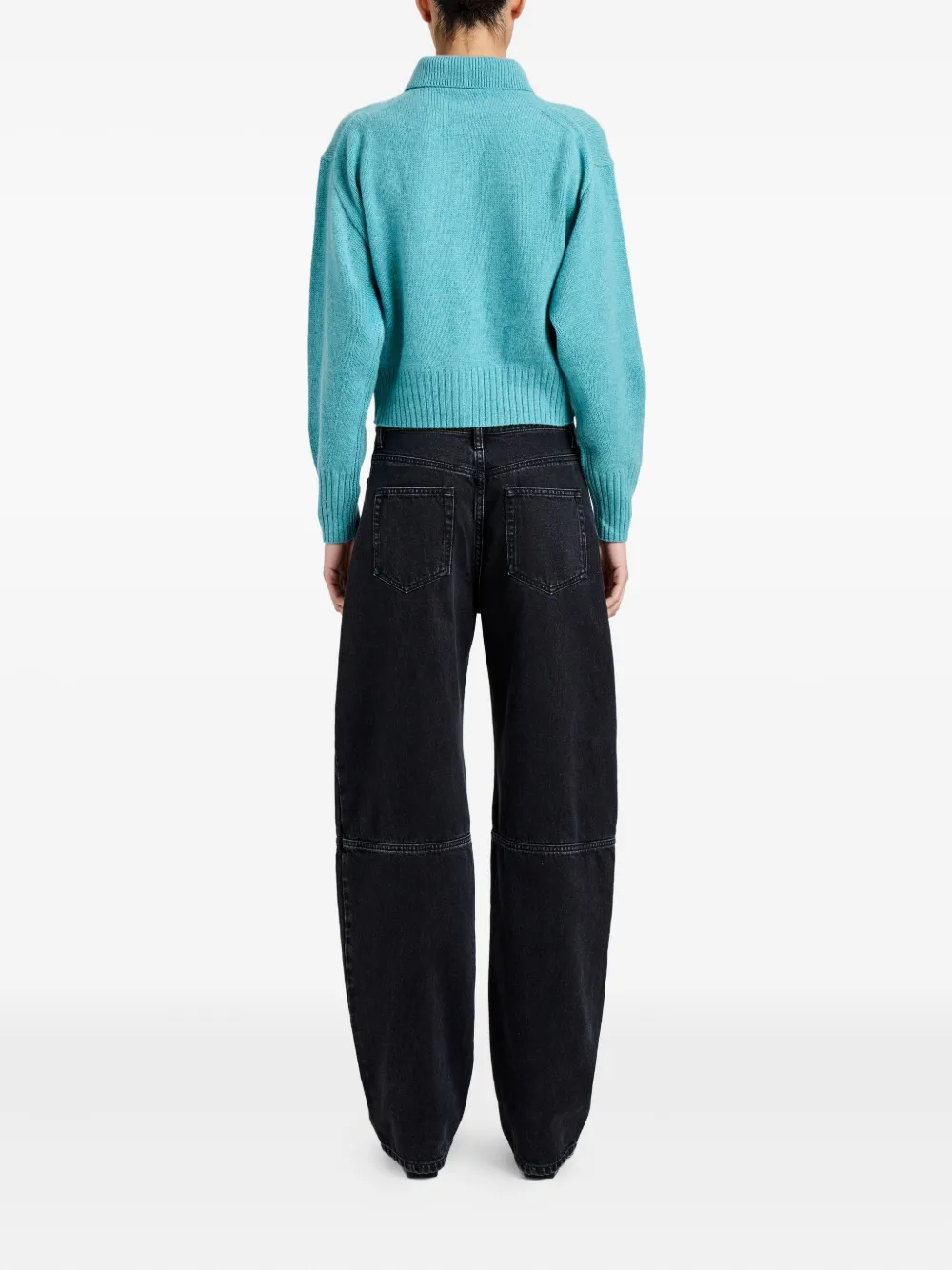 Proenza Schouler Rocio Cashmere-blend Cardigan In Blue