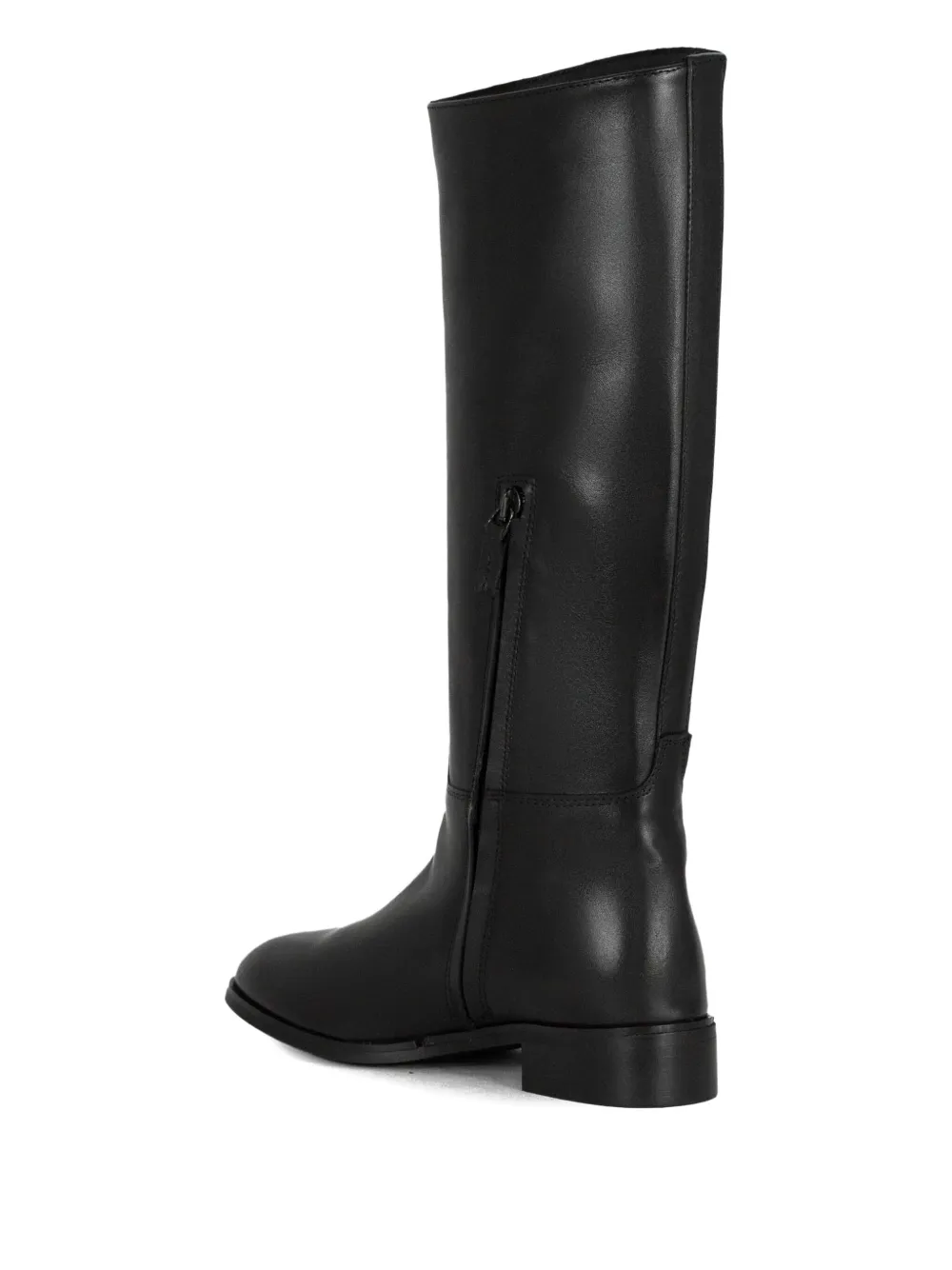 Julie Dee zip leather sole boot 250 Zwart