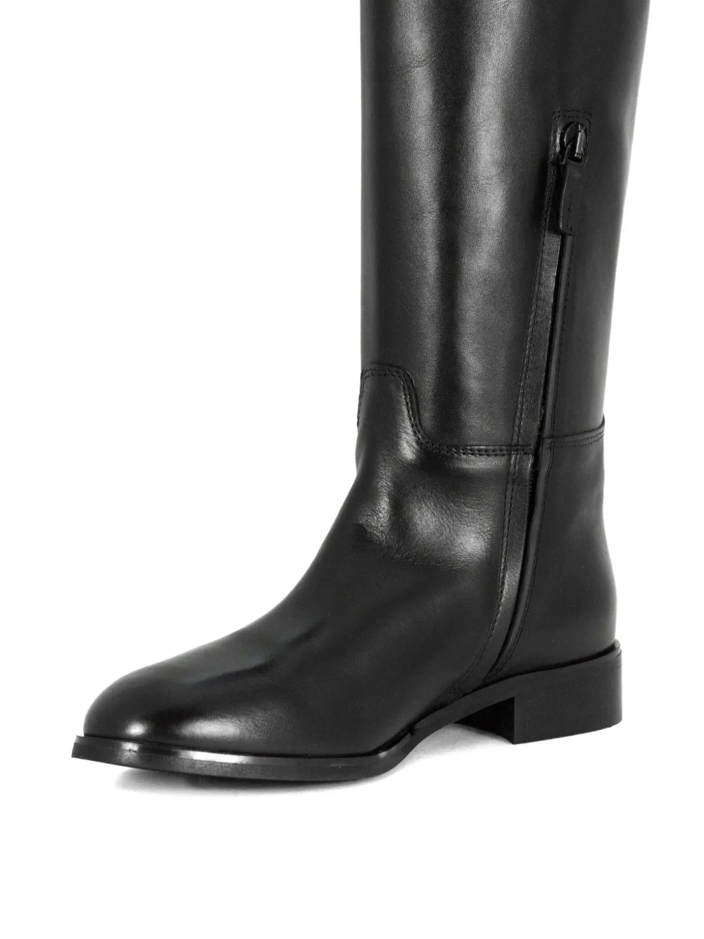 Julie Dee zip leather sole boot 250 Zwart