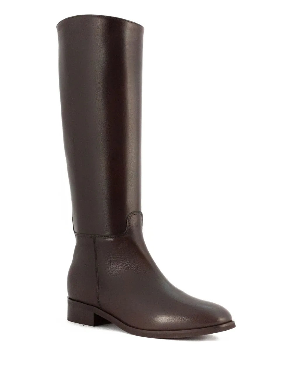 Julie Dee Leren laarzen met rits 250 mm Bruin