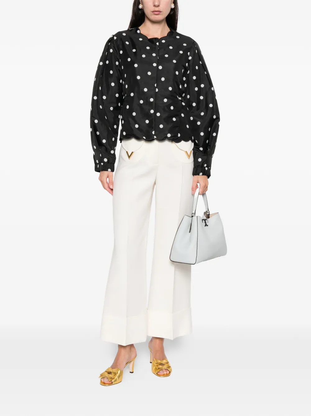 Valentino Garavani V-detail pocket trousers - Beige