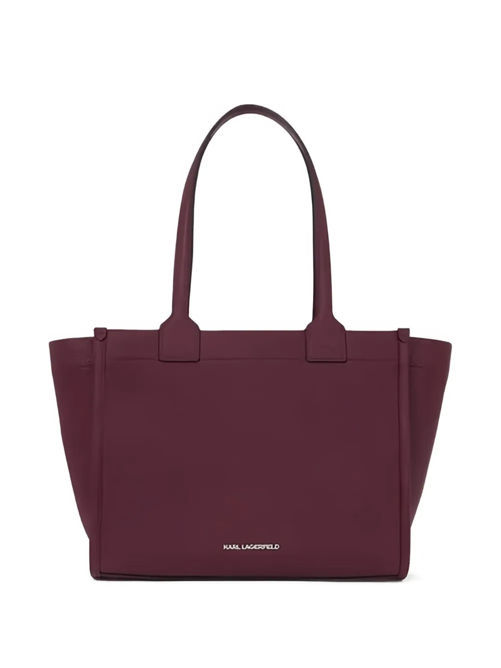 Karl Lagerfeld Shopper met logo-reliëf Paars