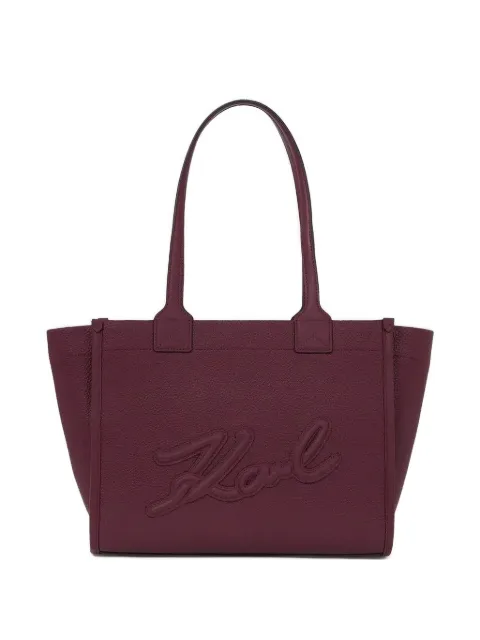 Karl Lagerfeld embossed logo Tote Bag