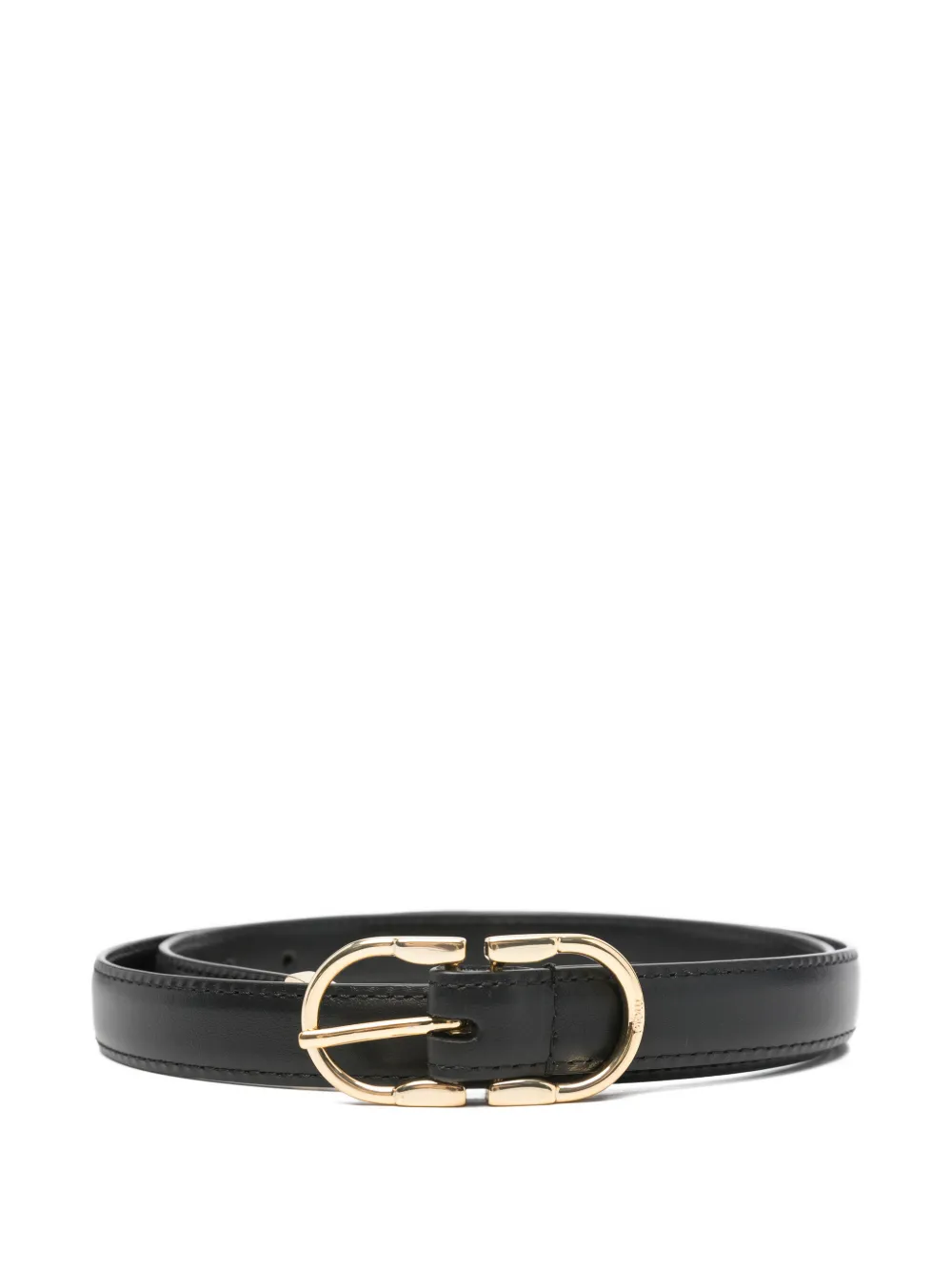 Maje buckle leather belt - Nero