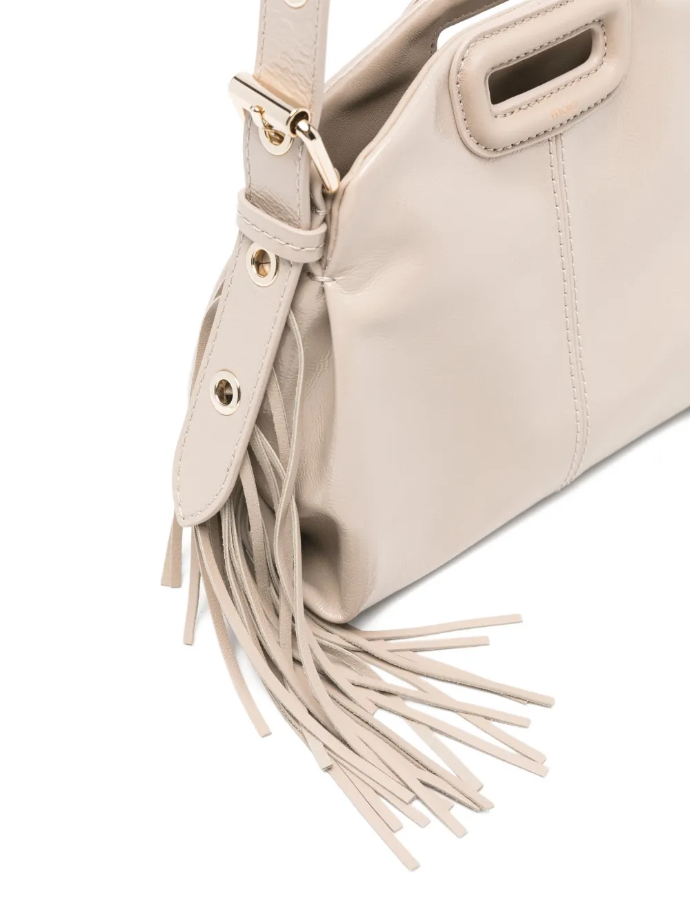 Maje Miss Mini Naplack crossbodytas Beige