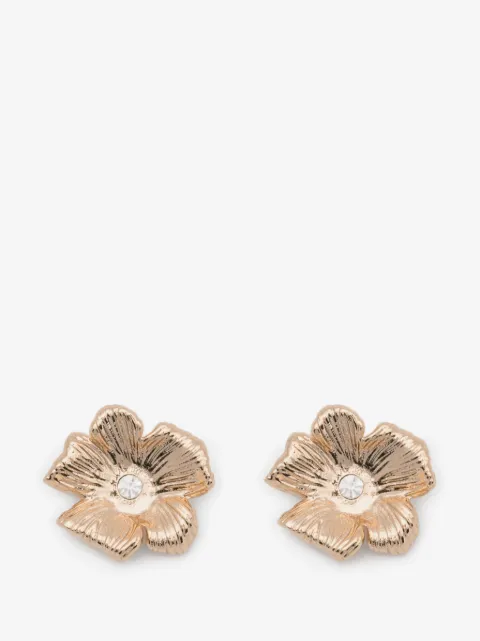 Maje aretes con diseño floral