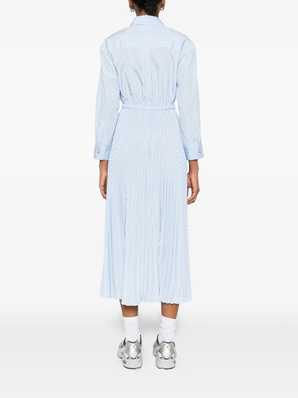 Maje Geplooide maxi-jurk Blauw