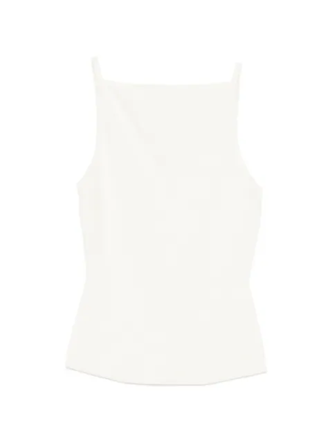 Maje square-neck ribbed top