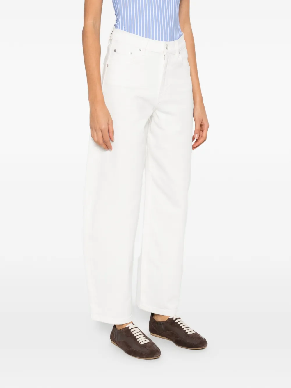  Maje Belt-loops Jeans - White 