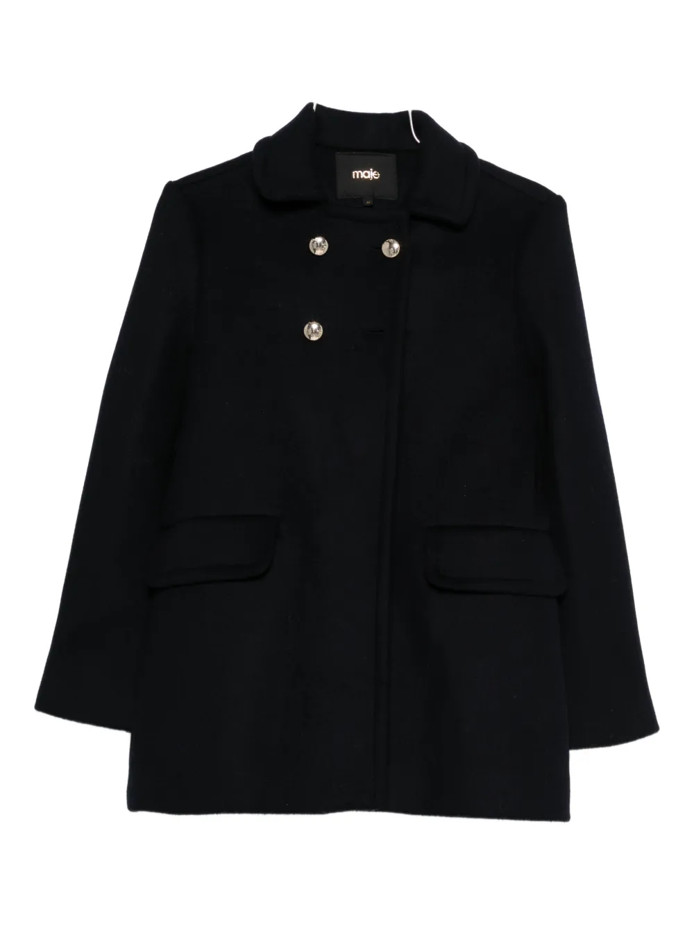 Maje double-breasted coat - Blu