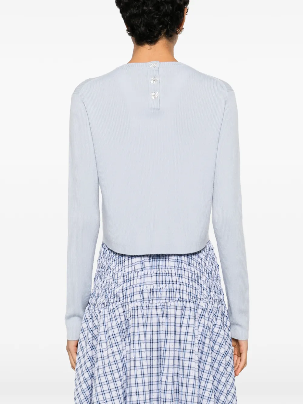Maje Trui met sierknopen Blauw