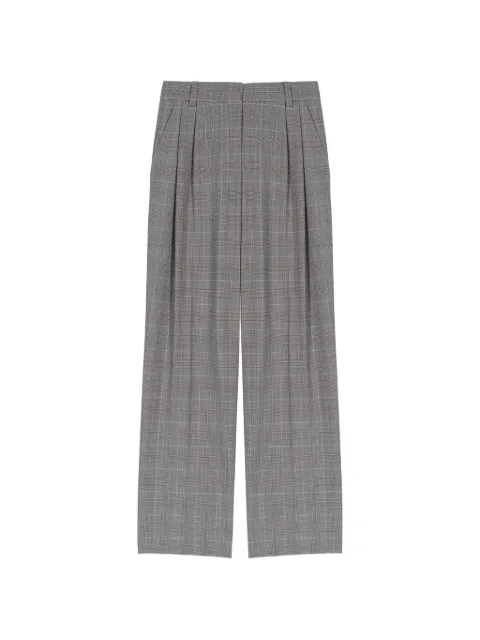 Maje checked-pattern trousers