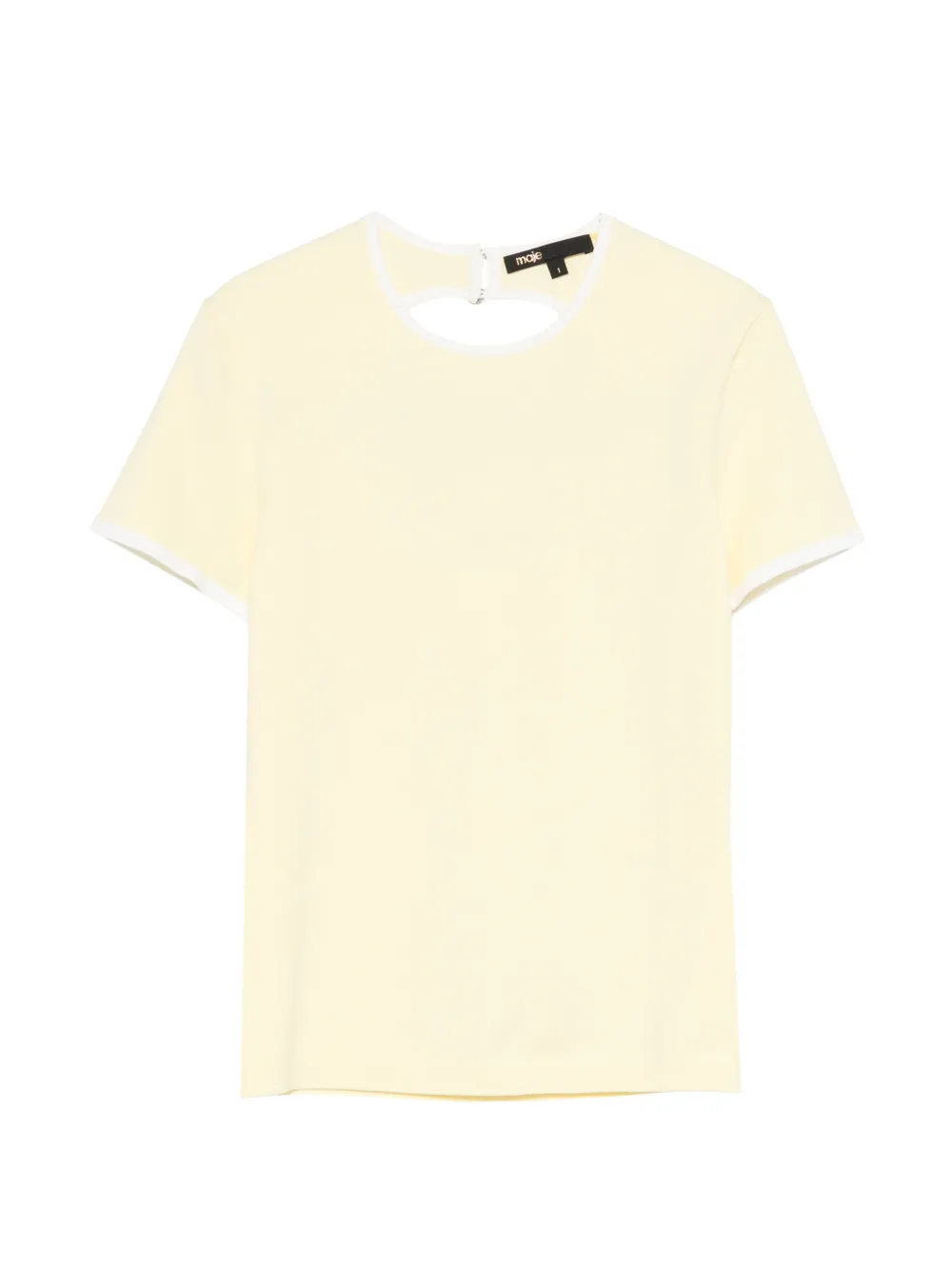 Maje Top con dettaglio cut-out - Giallo