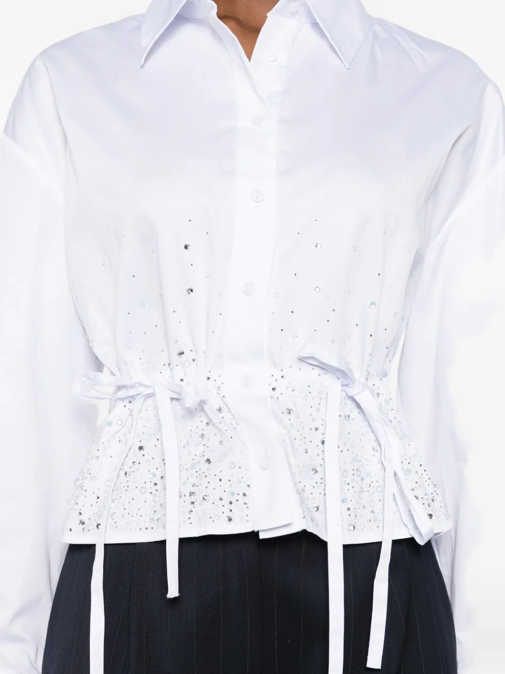Maje Blouse met strikdetail Wit