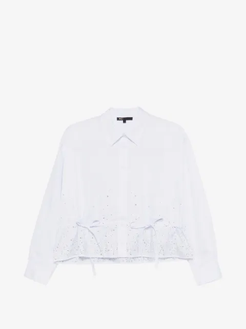 Maje cotton shirt with rhinestones