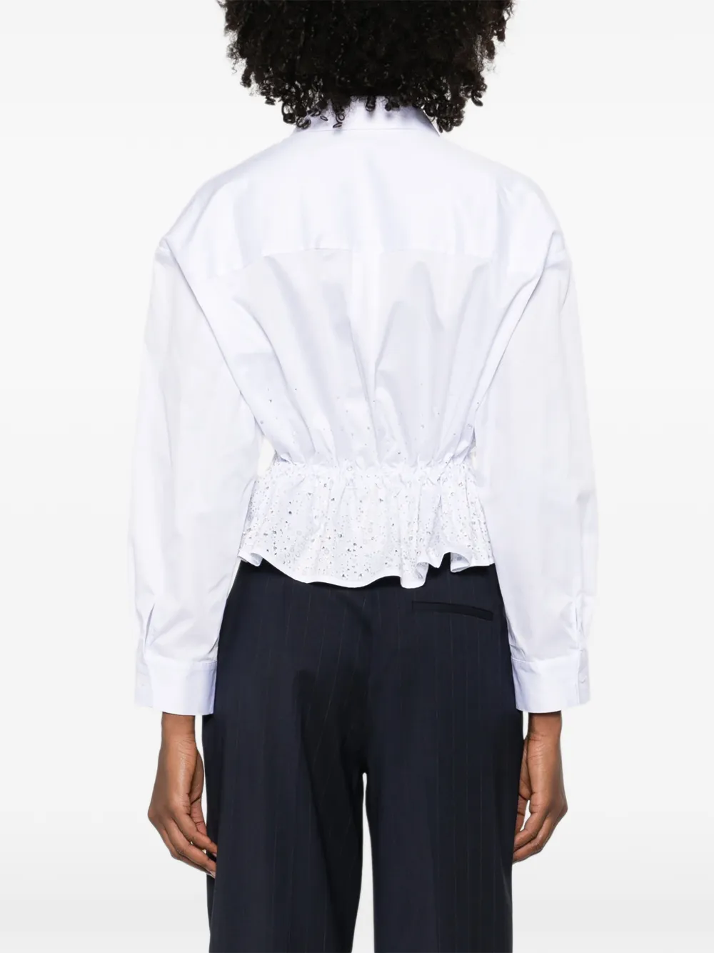 Maje Blouse met strikdetail Wit