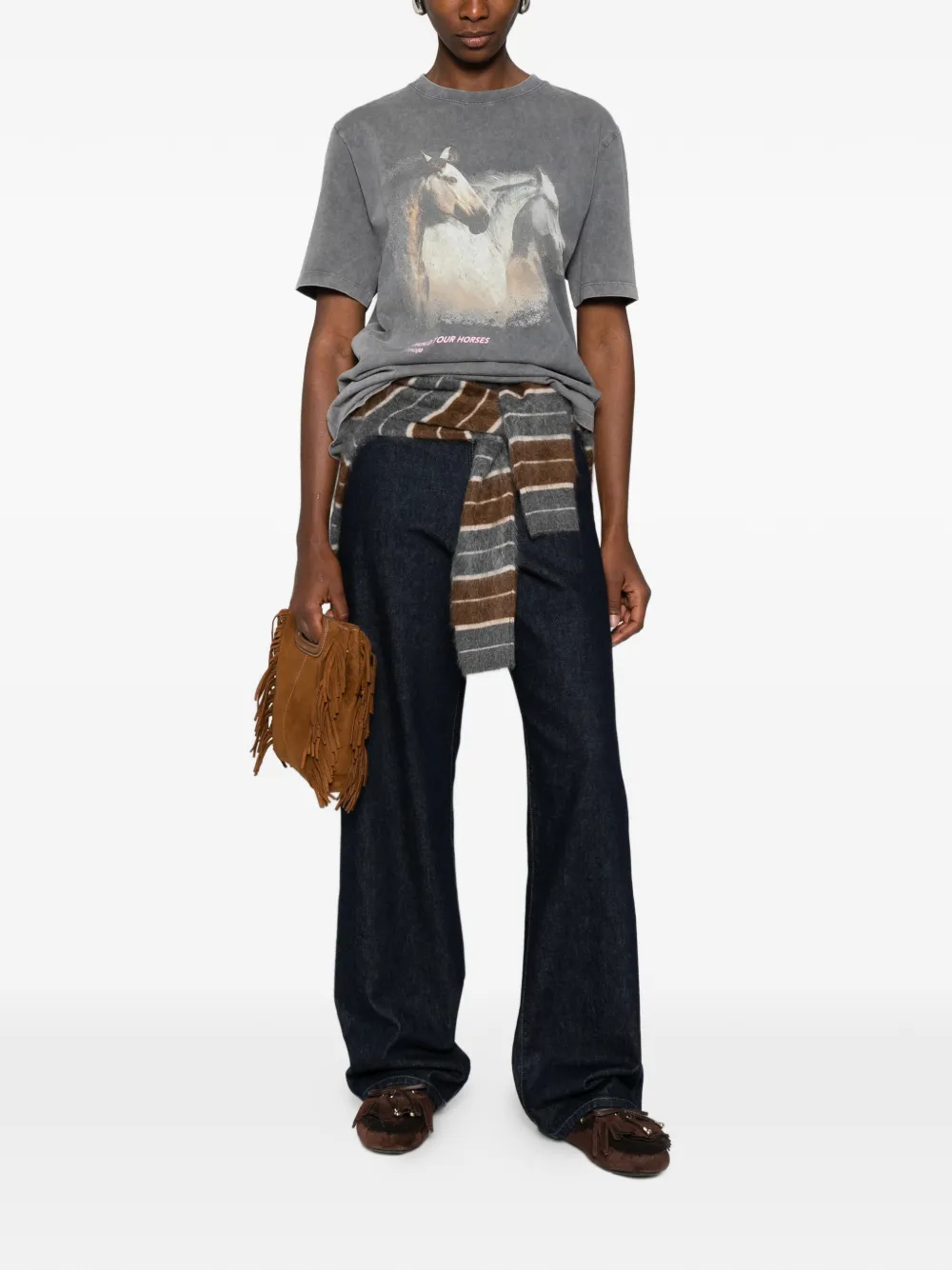 Maje playera con caballo gráfico estampado | Playeras y jerséis | Image 2